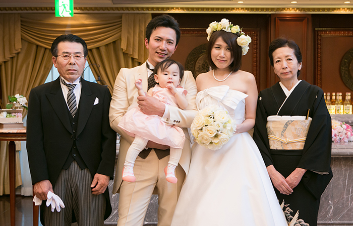 ３人の記念写真