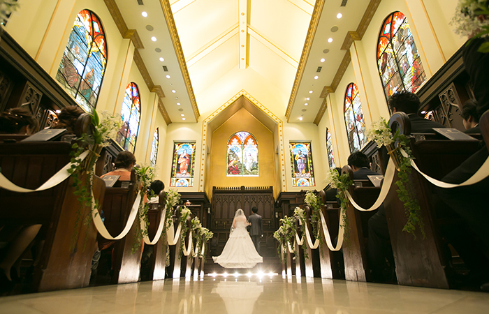 新婦様お父様挙式入場