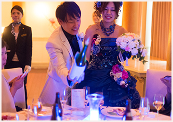 披露宴パーティーではどのような演出をされましたか？